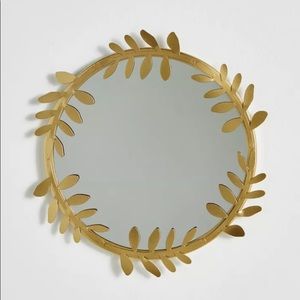 Urban outfitters boho wall mirror fern leaf round